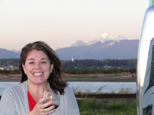 View of Mt. Baker and Padilla Bay from our campsite