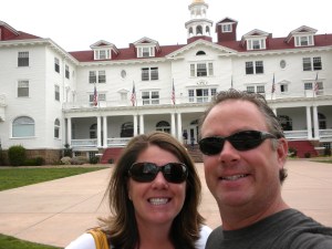The Stanley House - In the movie, they drive up to the hotel in their sports car