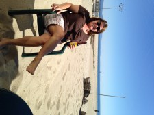 Toes in the sand, Shoreline Cafe in Santa Barbara