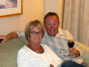 Mom & Mike pre-dinner