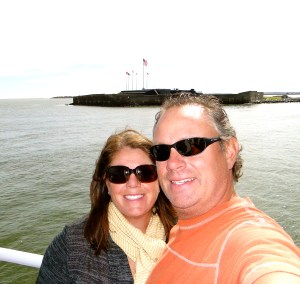 On our boat tour, Ft. Sumter in background
