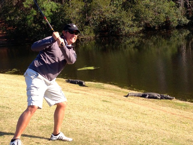 Mike taunting the gators