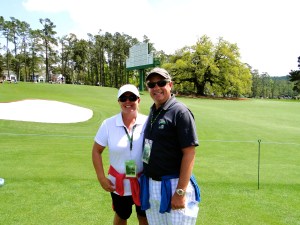 Looking up the 18th fairway