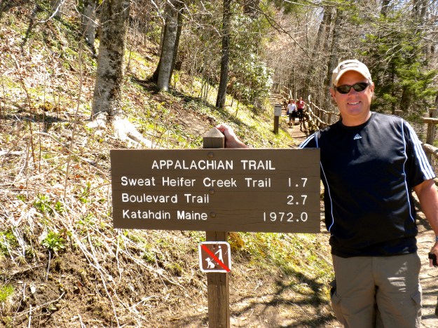 The Appalachian Trail winds through the park
