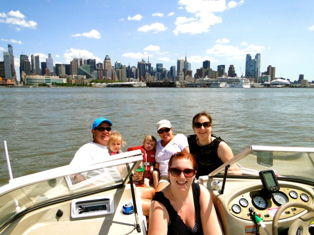 Out in the boat on the Hudson