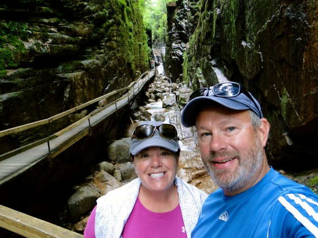 Our hike up the Flume