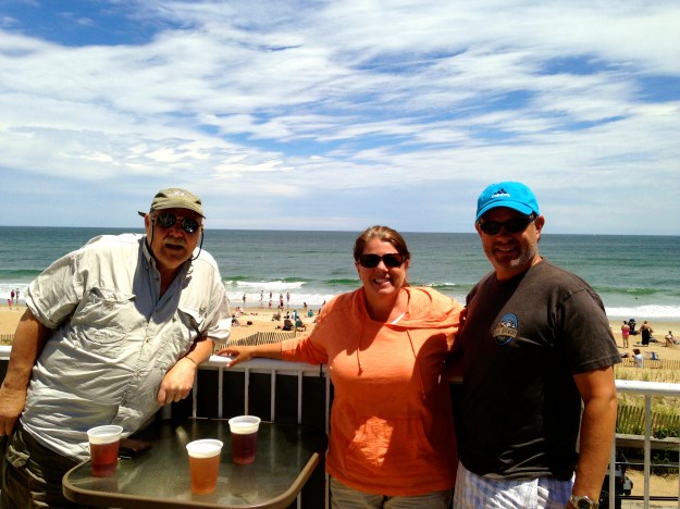 Our perfect spot overlooking the beach