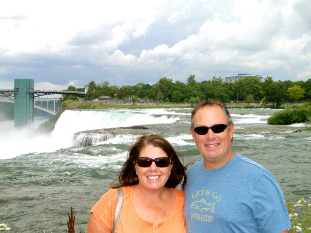 On top of the American Falls