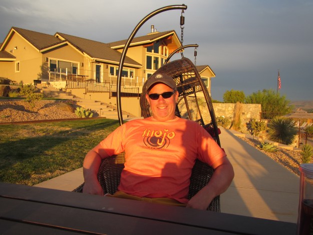 Chillaxing on "the runway"