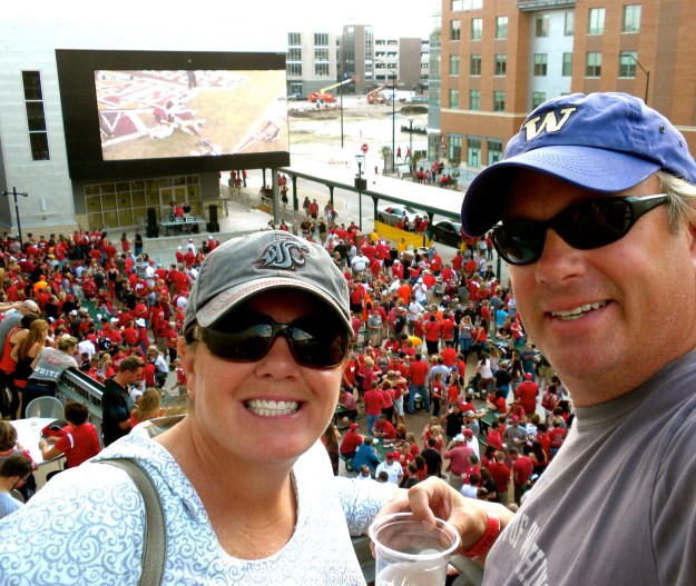 The scene at the Railyard pre-game