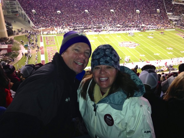 A bit chilly for the game, but worth it