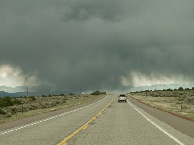 We were driving right into it