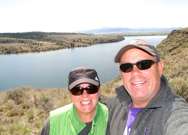 The lake above the dam