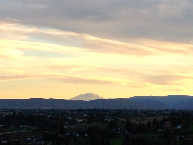 Amazing views of Mt. Adams from Camp Cameron